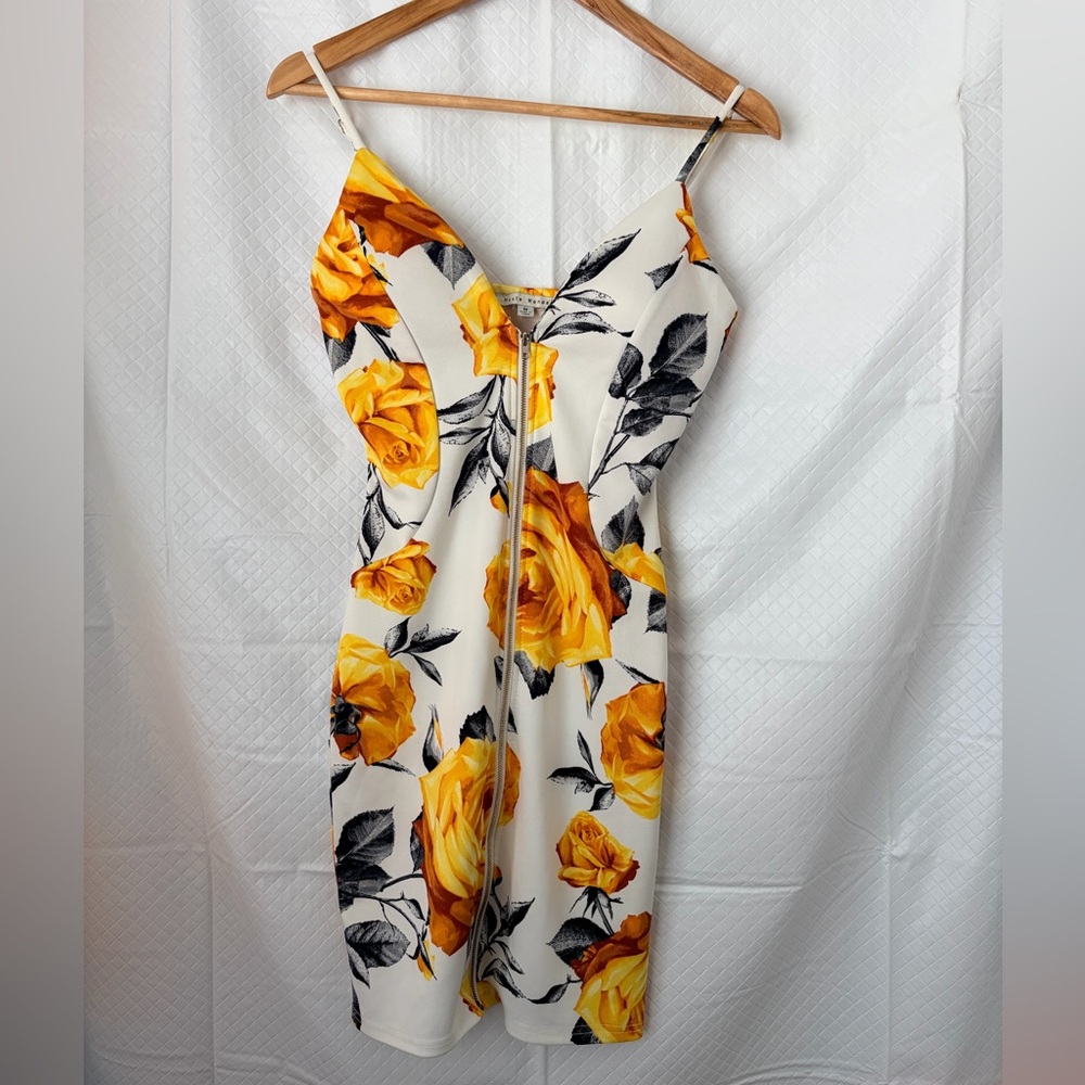 Haute Monde Yellow and Black Dress